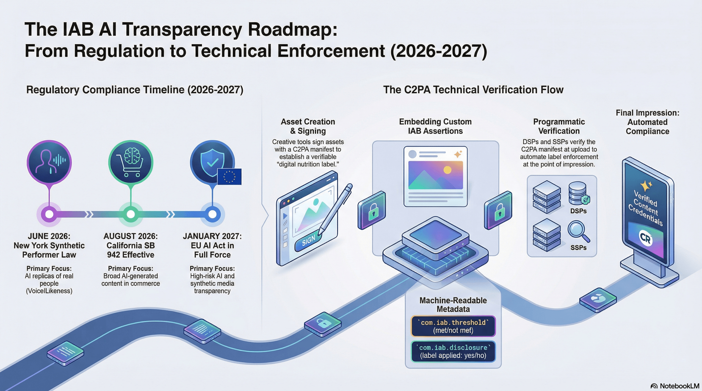 IAB AI Transparency Framework 2026 Quick Reference — materiality test and two-layer implementation model